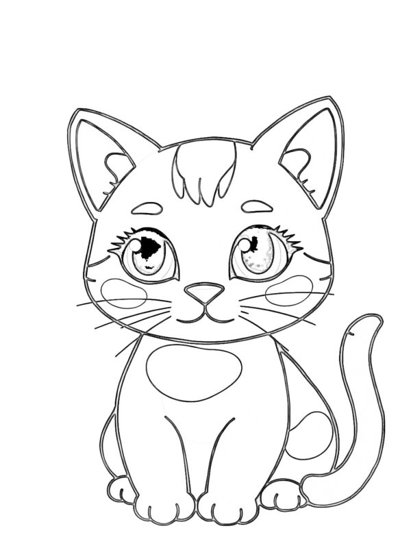 Cute Cats Coloring Pages with Reference Images - Image 2