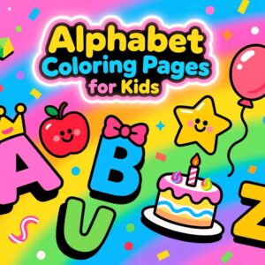 Alphabet Coloring Pages for Kids