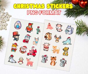 Cute Christmas Stickers Pack