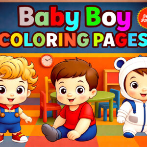 Baby Boy Coloring Pages