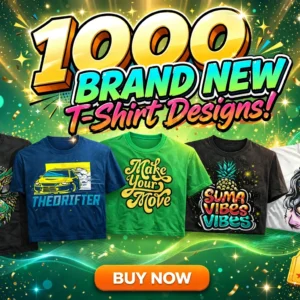 1000 BRAND-NEW T-Shirt Designs