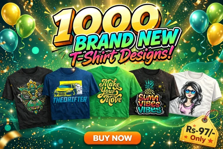 1000 BRAND-NEW T-Shirt Designs