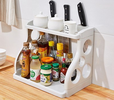 Kitchen Storage Shelving Kitchen Supplies Storage Artifact Multilayer - Image 3