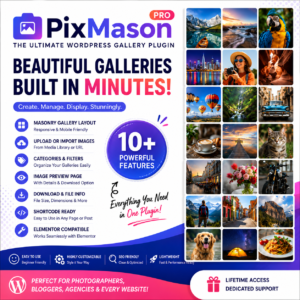 Pixmason-The Ultimate gallery Plugin